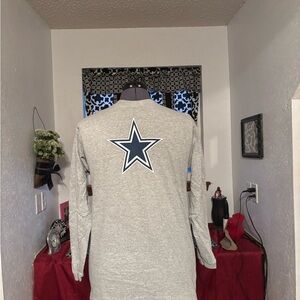 NFL Dallas Cowboys Gray Youth Long Sleeve Shirt